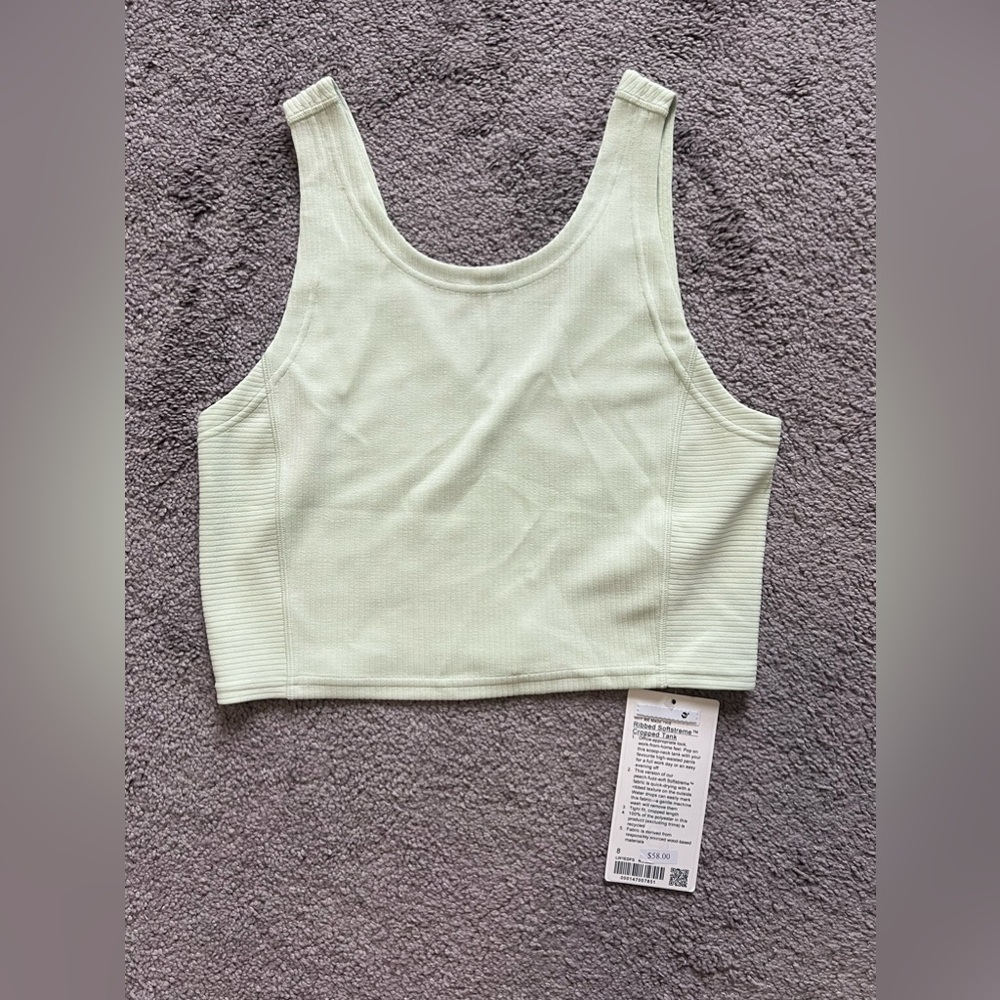 Lululemon Softstreme Tank Kohlrabi Size 8